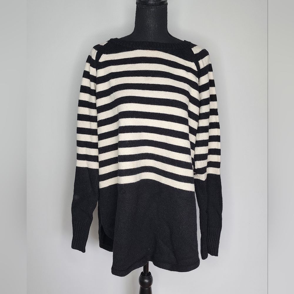 Anthropologie Black & White Sweater, XL